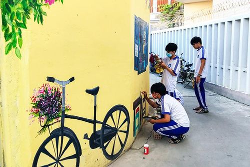 Làm đẹp khu phố bằng tranh vẽ