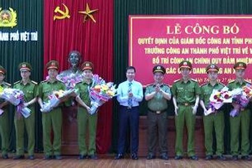 Việt Trì: 100% các xã có công an chính quy về địa bàn