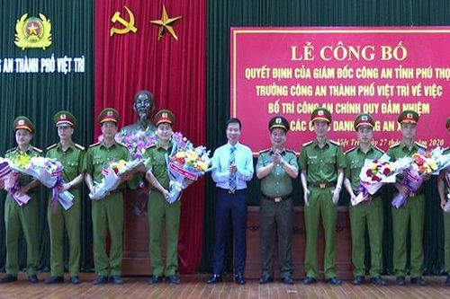 Việt Trì, Phú Thọ: 100% các xã có công an chính quy về địa bàn