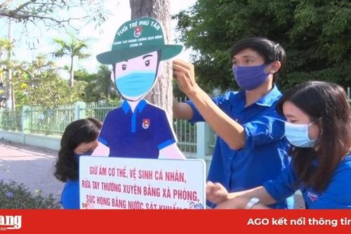 Huyện đoàn Phú Tân tuyên truyền phòng, chống dịch bệnh Covid-19 bằng hình mẫu chibi