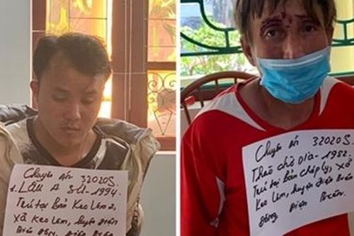 2 đối tượng ở Điện Biên bị bắt cùng 2 bánh heroin