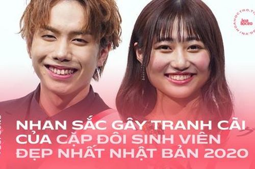 Nhan sắc gây tranh cãi của cặp đôi sinh viên đẹp nhất Nhật Bản 2020