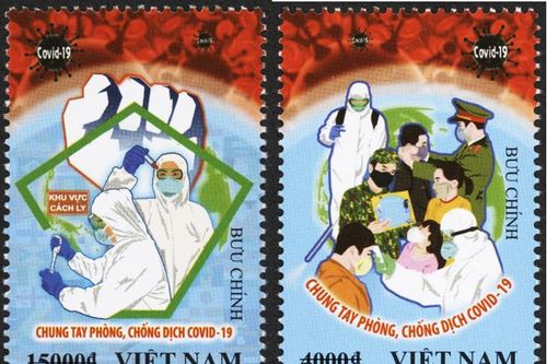 Phát hành bộ tem 'Chung tay phòng, chống dịch COVID–19'