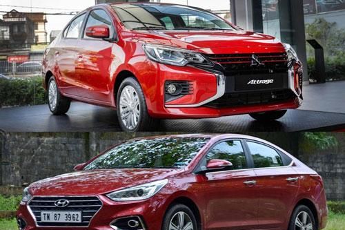 Chọn mua Mitsubishi Attrage CVT hay Hyundai Accent AT đặc biệt?