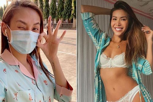 Minh Tú đăng ảnh nóng bỏng với nội y, Võ Hoàng Yến 'cạnh khóe' từ trong khu cách ly