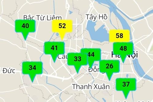 Không khí tại Hà Nội được cải thiện ở mức tốt