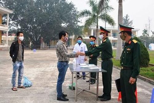39 công dân hoàn thành thời gian cách ly tại Trường Quân sự tỉnh Điện Biên