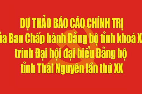Thái Nguyên: Lấy ý kiến nhân dân tham gia vào dự thảo Báo cáo Chính trị trình Đại hội đại biểu Đảng bộ tỉnh lần thứ XX