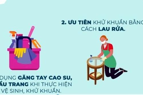Bộ Y tế hướng dẫn vệ sinh khử khuẩn tại gia đình phòng COVID-19