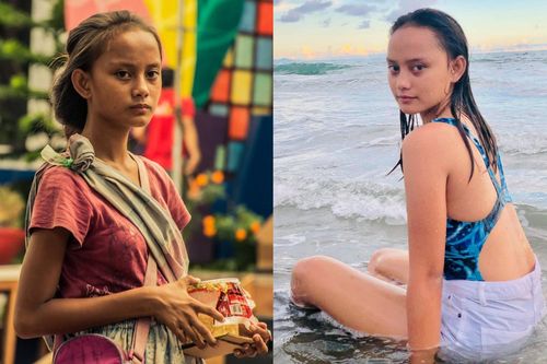 'Cô bé ăn xin' nổi tiếng 4 năm trước đổi đời nhờ làm người mẫu