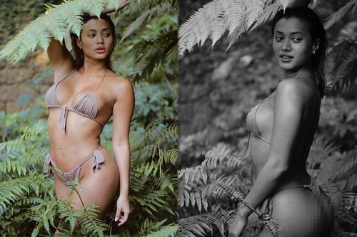 Mặc bikini trong rừng, Kaz Crossley hút hồn dân mạng vì quá sexy