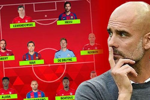 Đội hình hay nhất của Guardiola: Đa số là Bayern và Barca, chỉ có 1 Man City