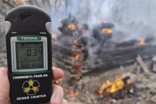 Phóng xạ tăng gấp 16 lần sau vụ cháy rừng gần Chernobyl