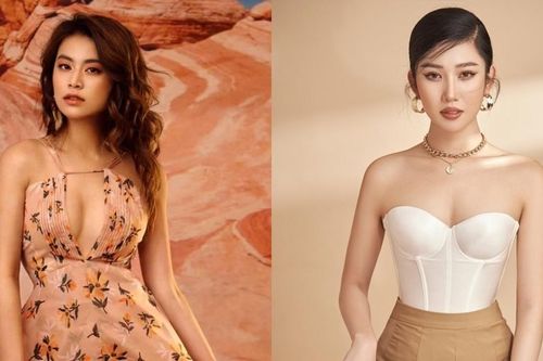 Hoàng Thùy Linh, Thúy Ngân khoe vòng 1 với váy áo táo bạo