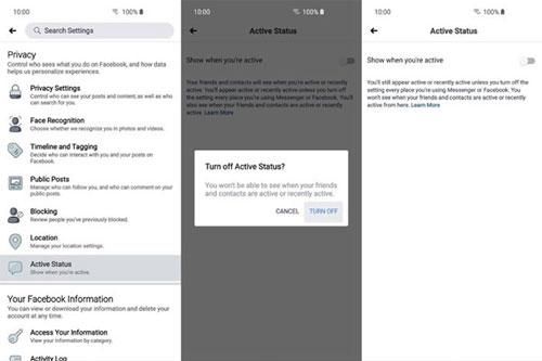 Làm sao để tắt hoàn toàn trạng thái online trên Facebook và Facebook Messenger?