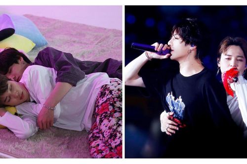 Tan chảy với những cái ôm từ đằng sau mà cặp anh em Jungkook, Jimin trao nhau