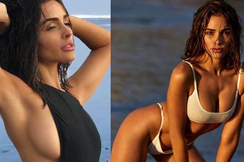 'Hoa hậu gợi cảm nhất thế giới' khoe đường cong với bikini