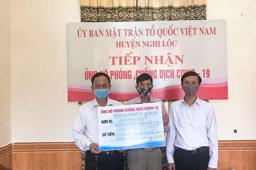 Tòa Giám mục Giáo phận Vinh và các tổ chức trực thuộc ủng hộ hơn 32 triệu đồng chống Covid-19