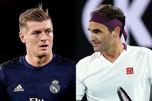 Kroos tập với bóng tennis sau lời thách đấu của Federer