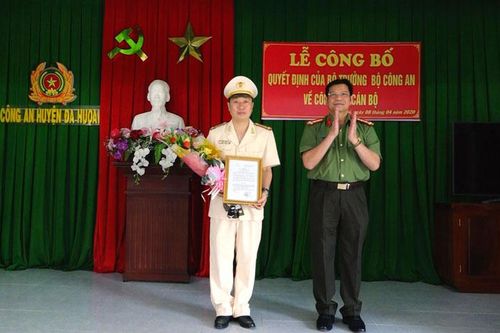 Bổ nhiệm trưởng công an thành phố Bảo Lộc và huyện Đạ Huoai