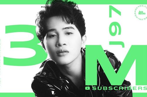 Jack là nam ca sĩ V-Pop đầu tiên có MV đạt 300 triệu view, cán mốc 3 triệu lượt theo dõi