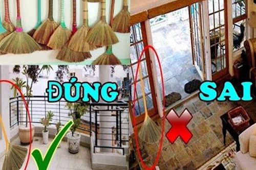Bốn vị trí đại kị đặt chổi trong nhà