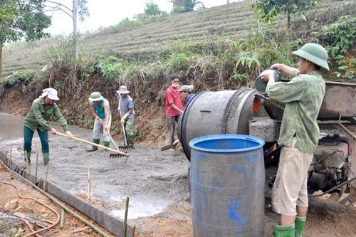 Xây dựng nông thôn mới ở Hàm Yên
