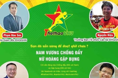 Thầy sẽ trở thành Nam vương chống đẩy, cô sẽ trở thành Nữ hoàng gập bụng
