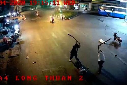 Bắt 2 nghi phạm chém người dã man tại cây xăng
