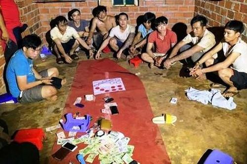 Gần chục đối tượng rủ nhau vào rẫy đánh bạc