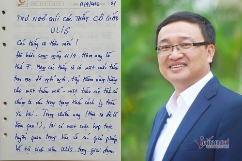 Viết thư tay 14 trang về dạy online, thầy hiệu trưởng được 'thả tim' rần rần