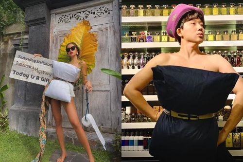'Không đỡ nổi' màn quấn gối làm váy của thánh lầy Trấn Thành, Minh Tú