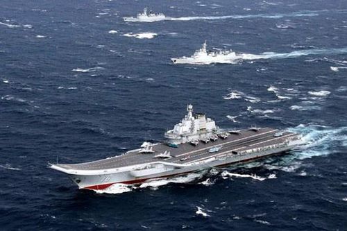 Tàu sân bay Trung Quốc đi qua vùng biển Nhật Bản