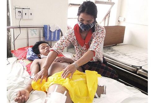 Thanh niên nghèo gặp nạn