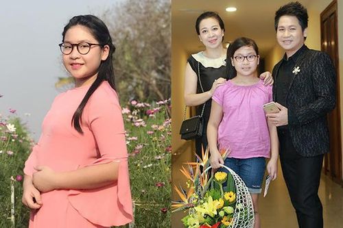 Con gái út 14 tuổi của Trọng Tấn xinh xắn, đánh đàn giỏi