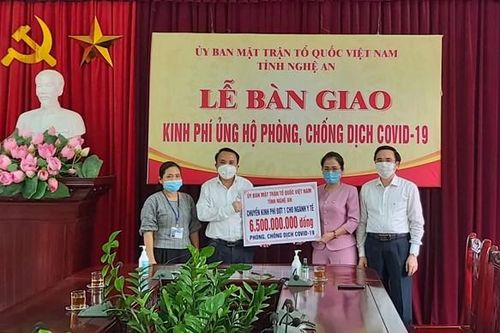 Nghệ An huy động được 60 tỷ đồng ủng hộ chống dịch COVID-19
