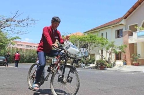 Xe đạp 'lọc' không khí