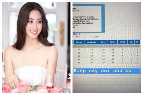 Hoa hậu Lương Thùy Linh tung bảng điểm toàn F nhưng sự thật sau đó mới khiến dân mạng bật ngửa