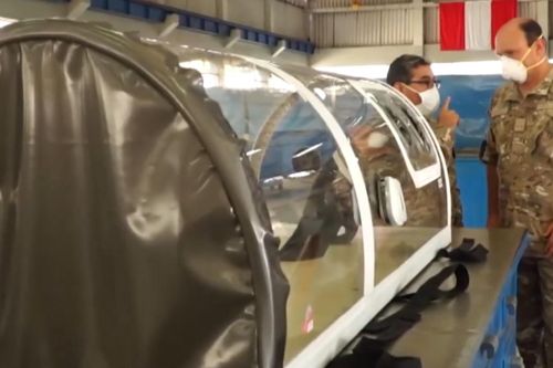 Peru chế tạo buồng cách ly bệnh nhân Covid-19 bằng vật liệu hàng không