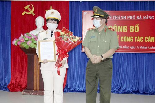 Bổ nhiệm nữ Thượng tá Nguyễn Thị Bích Lân giữ chức vụ Trưởng CAQ Ngũ Hành Sơn