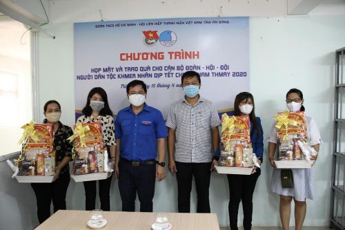 Tỉnh đoàn An Giang chúc Tết Chôl Chnăm Thmây cán bộ đoàn dân tộc Khmer