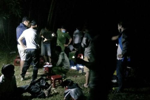 Hàng chục đối tượng đánh bạc xóc đĩa trong rừng keo