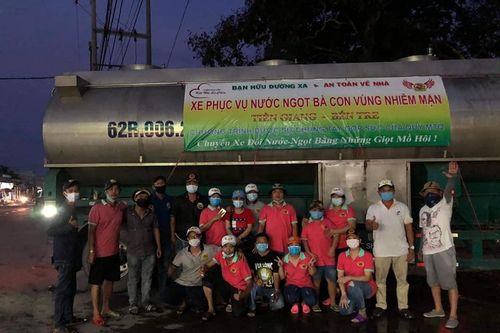 2000m3 nước ngọt đến với người dân vùng hạn mặn