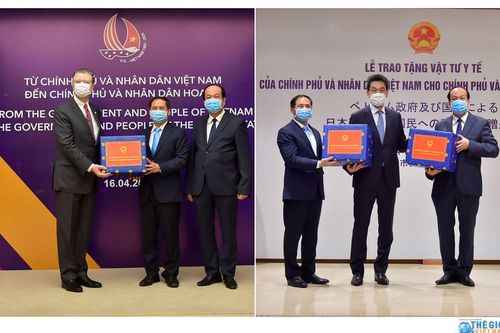 Việt Nam trao tặng vật tư y tế phòng chống Covid-19 cho Nhật Bản và Hoa Kỳ