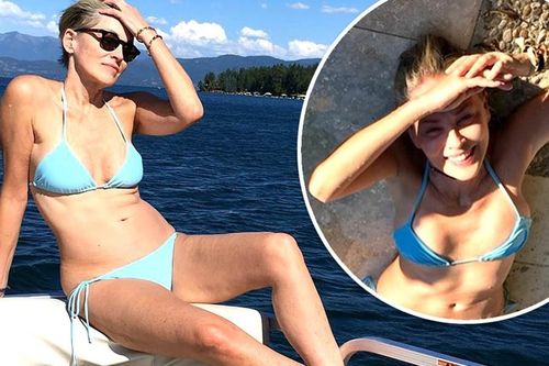 Minh tinh 'Bản năng gốc' Sharon Stone diện bikini gợi cảm ở tuổi 62