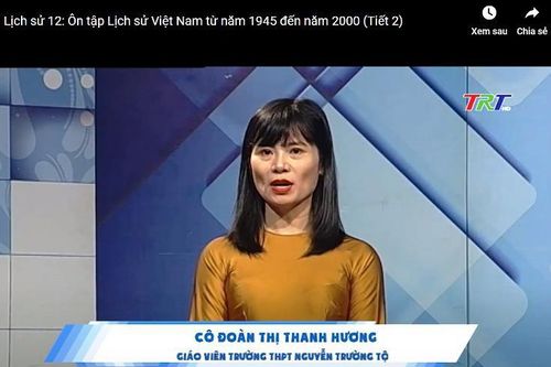 Bộ GD-ĐT chọn các bài giảng của Huế dạy học cho học sinh cả nước