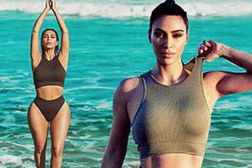 Kim Kardashian tung ảnh bikini ở biển khiến fan trầm trồ