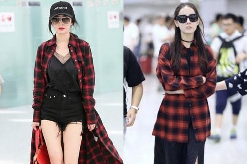 Váy áo nhiều không đếm xuể nhưng sao Hoa ngữ vẫn thích 'mặc chung đồ'