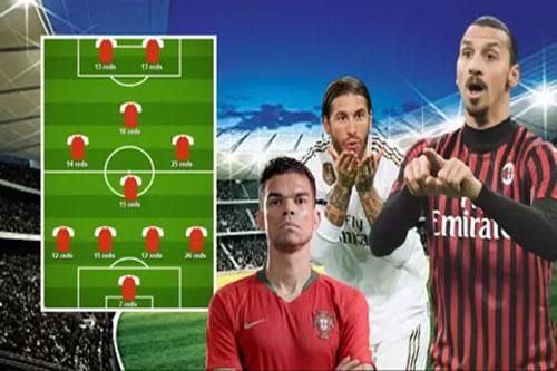 Sergio Ramos dẫn đầu danh sách đội hình những cầu thủ 'ăn' thẻ đỏ nhiều nhất