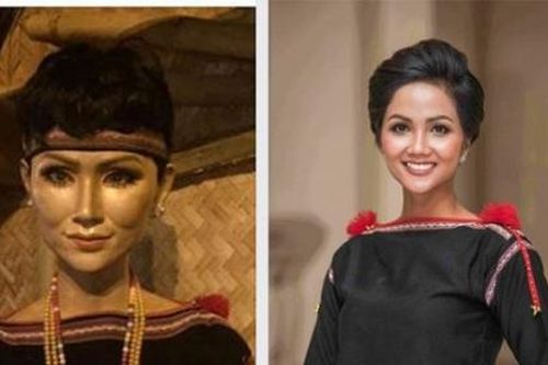 'Thảm họa' tượng sáp của H'Hen Niê và Trấn Thành gây 'bão mạng'